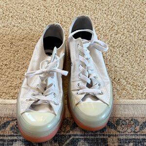 Converse Canvas Sneakers with Orange Soles